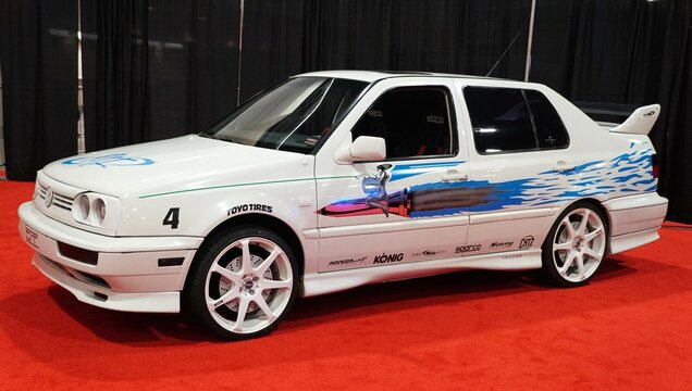 Philadelphia, Pennsylvania, U.S - January 14, 2024 - The 1995 Volkswagen Jetta Screen used in the movie Fast and the Furious