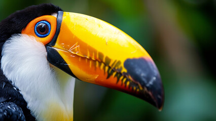 Vibrant Toucan Close-Up Capturing the Majesty of Nature's Colors