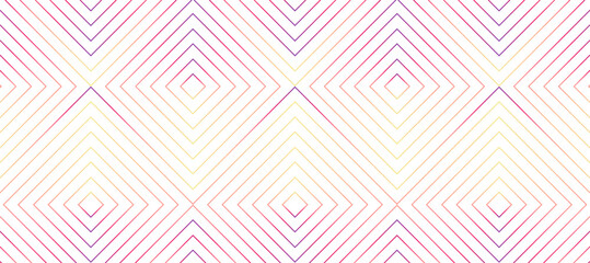 gradient outline lines chevron squares geometric design background - obrazy, fototapety, plakaty