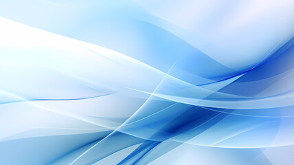 Obraz premium Modern technology oriented abstract background with white and blue colors, blue is the dominant color