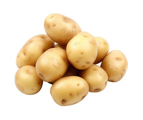 Potatoes isolated on transparent background. PNG file, cut out