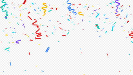 Celebration background with colorful confetti
