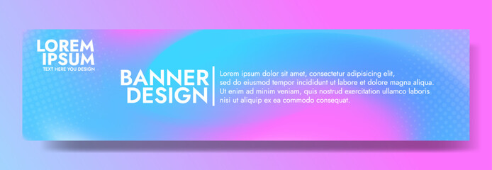 Abstract pink blue banner color with a unique wavy design. It is ideal for creating eye catching headers, promotional banners, and graphic elements with a modern and dynamic look.