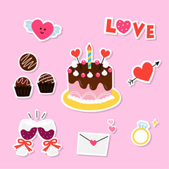 발렌타인데이 드로잉 일러스트