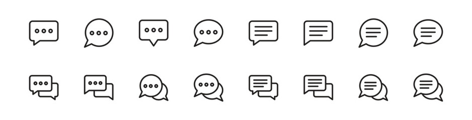 Chat icon, bubble speech icon for web, ui, and mobile apps