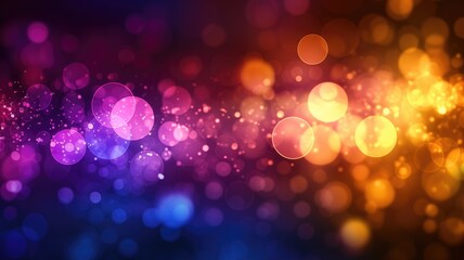 Fototapeta premium Abstract colorful bokeh lights with a dark to light gradient