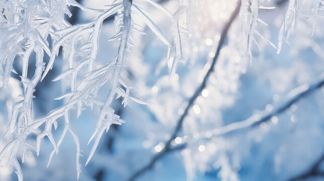 winter frozen ice background illustration chill cold, crystal arctic, icicle frosty winter frozen ice background © vectorwin