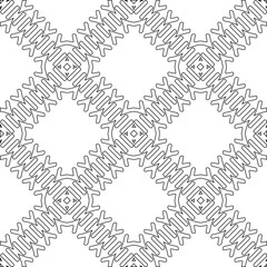 Fototapeta premium Abstract shapes.Patterns from lines.White wallpaper. Vector graphics for design, textile, decoration, cover, wallpaper, web background, wrapping paper, fabric, packaging. Repeating pattern.