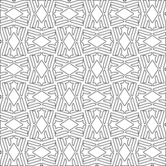 Abstract shapes.Patterns from lines.White wallpaper. Vector graphics for design, textile, decoration, cover, wallpaper, web background, wrapping paper, fabric, packaging. Repeating pattern.