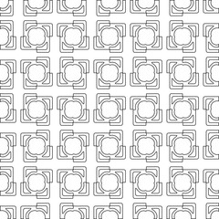 Abstract shapes.Patterns from lines.White wallpaper. Vector graphics for design, textile, decoration, cover, wallpaper, web background, wrapping paper, fabric, packaging. Repeating pattern.