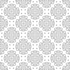 Abstract shapes.Patterns from lines.White wallpaper. Vector graphics for design, textile, decoration, cover, wallpaper, web background, wrapping paper, fabric, packaging. Repeating pattern.