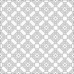 Abstract shapes.Patterns from lines.White wallpaper. Vector graphics for design, textile, decoration, cover, wallpaper, web background, wrapping paper, fabric, packaging. Repeating pattern.