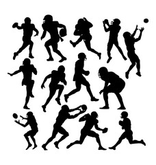 american football player silhouette
