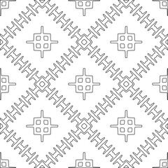 Abstract shapes.Patterns from lines.White wallpaper. Vector graphics for design, textile, decoration, cover, wallpaper, web background, wrapping paper, fabric, packaging. Repeating pattern.