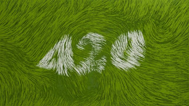  Immerse in the vivid world of cannabis culture with this 3D motion graphic masterpiece, placing the number "420" at the heart of a vibrant green, abstract curling line— ideal for cannabis products
