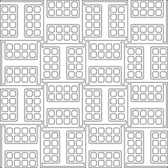 Abstract shapes.Patterns from lines.White wallpaper. Vector graphics for design, textile, decoration, cover, wallpaper, web background, wrapping paper, fabric, packaging. Repeating pattern.