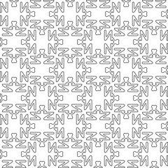 Abstract shapes.Patterns from lines.White wallpaper. Vector graphics for design, textile, decoration, cover, wallpaper, web background, wrapping paper, fabric, packaging. Repeating pattern.