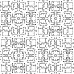 Abstract shapes.Patterns from lines.White wallpaper. Vector graphics for design, textile, decoration, cover, wallpaper, web background, wrapping paper, fabric, packaging. Repeating pattern.