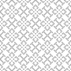 Abstract shapes.Patterns from lines.White wallpaper. Vector graphics for design, textile, decoration, cover, wallpaper, web background, wrapping paper, fabric, packaging. Repeating pattern.