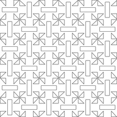 Abstract shapes.Patterns from lines.White wallpaper. Vector graphics for design, textile, decoration, cover, wallpaper, web background, wrapping paper, fabric, packaging. Repeating pattern.