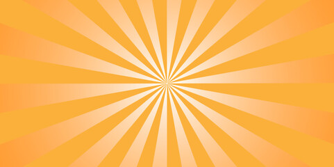 Obraz premium seamless abstract ray and illustration vector sunburst texture yellow and orange sunbeam pattern background.
