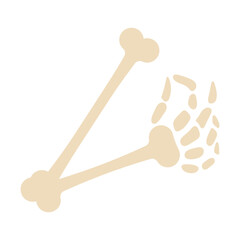 Skeleton arm doing an ok gesture Vector
