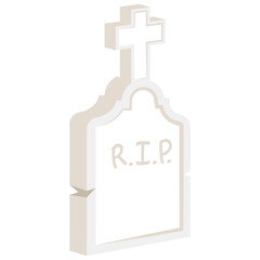 Detailed tombstone icon Vector