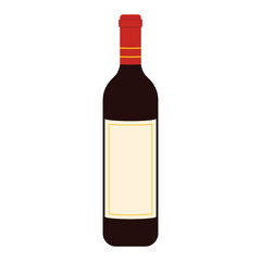 Isolated wine bottle icon Vector