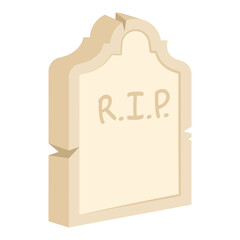 Detailed tombstone icon Vector