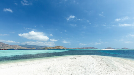 Panorama view at Taka Makasar Island, Flores Indonesia..