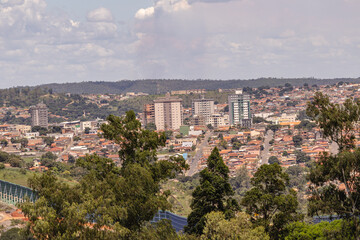 vista panorâmica da cidade de Paracatu, Estado de Minas Gerais, Brasil