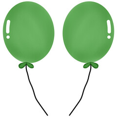 green party balloons