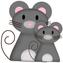 two little mice 