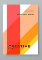 Colorful colourful vector creative design covers with abstract shapes. Minimalist simple colorful poster for banner, brochure, corporate, website, report, resume, and flyer