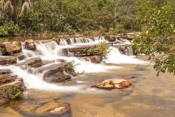 cachoeira na cidade de Paracatu, Estado de Minas Gerais, Brasil