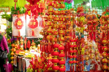 China Spring Festival, New Year's Eve, selling, Spring Festival, traditional jewelry, Spring Festival,