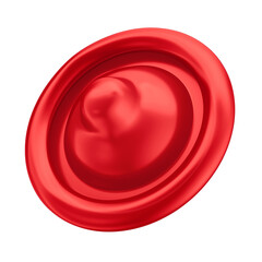 3D Red Condom for Carnival and December Red Awareness - Prevention - obrazy, fototapety, plakaty