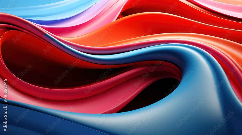 Wall mural 3d rendering abstract fluid background, gradient color,