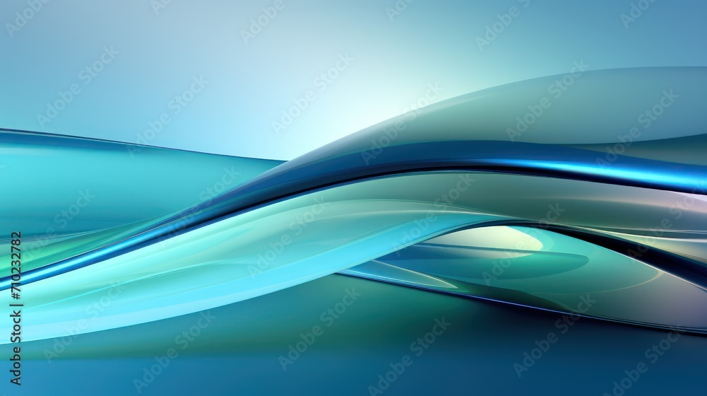 Wall mural 3d rendering abstract fluid background, gradient color,