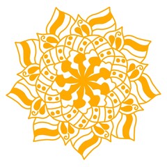 abstract floral ornament mandala