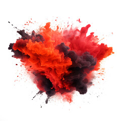 Explosion isolated on transparent background