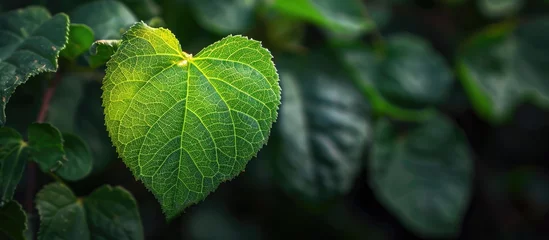 Foto auf Acrylglas Bereich a captivating heart-shaped leaf caught my eye