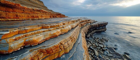 geological formation flysch, which is composed of horizontal stone sheets