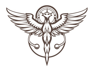 Obraz premium eagle with wings