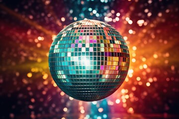 ball for dancing with lights