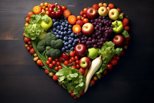 Healthy eating for optimal cardiovascular health. Generative AI