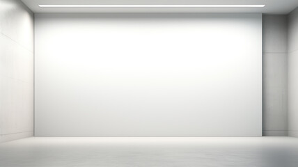 Contemporary minimalist empty interior with blank wall mock up