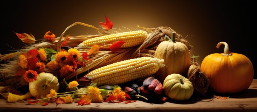 Symbolizing abundant farming, this image captures the essence of wholesome harvest with vibrant maize fruits.