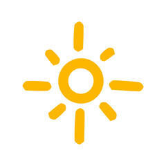 yellow sun icon