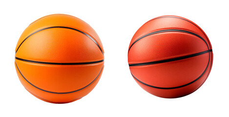 Fototapeta premium PNG Set of basketball isolated on transparent background